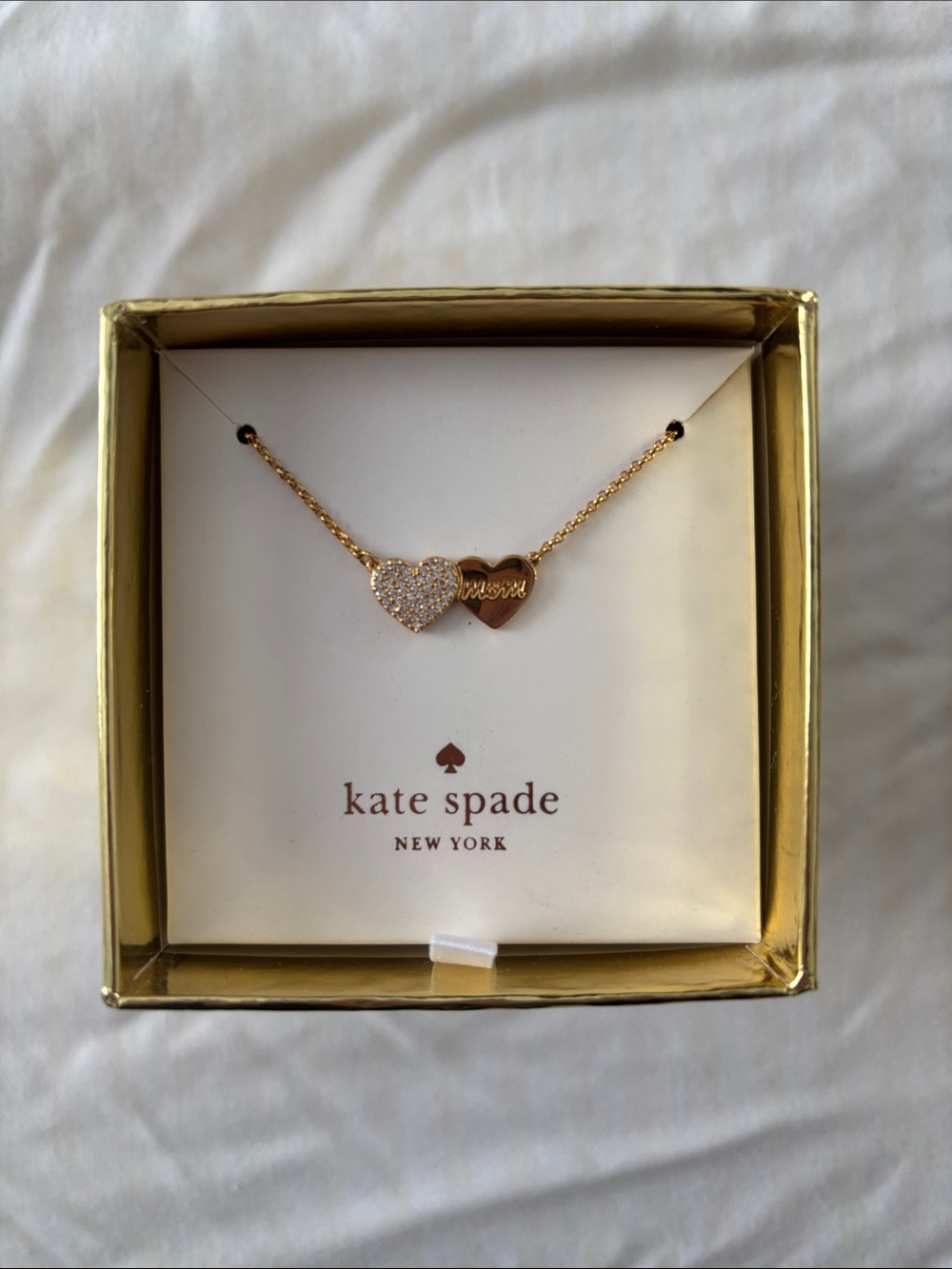 NWT Kate Spade Mom Heart Pendant Necklace